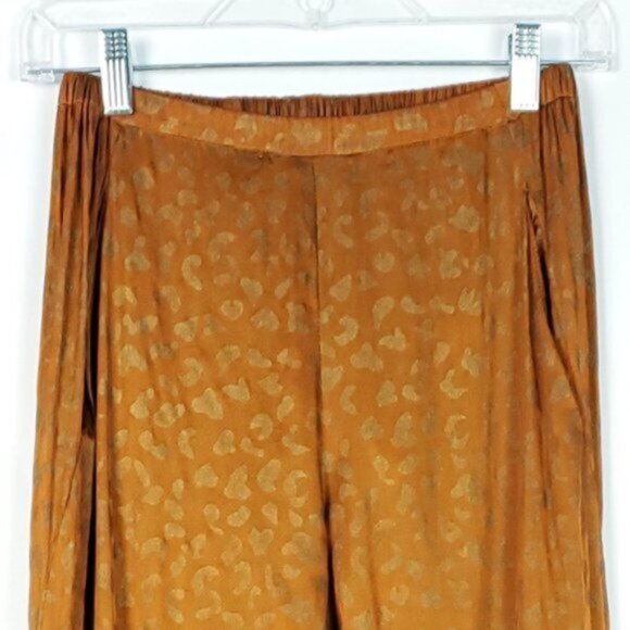 Rabens Saloner Catharina Gold Print Pants NWT Size XS - Picture 4 of 5